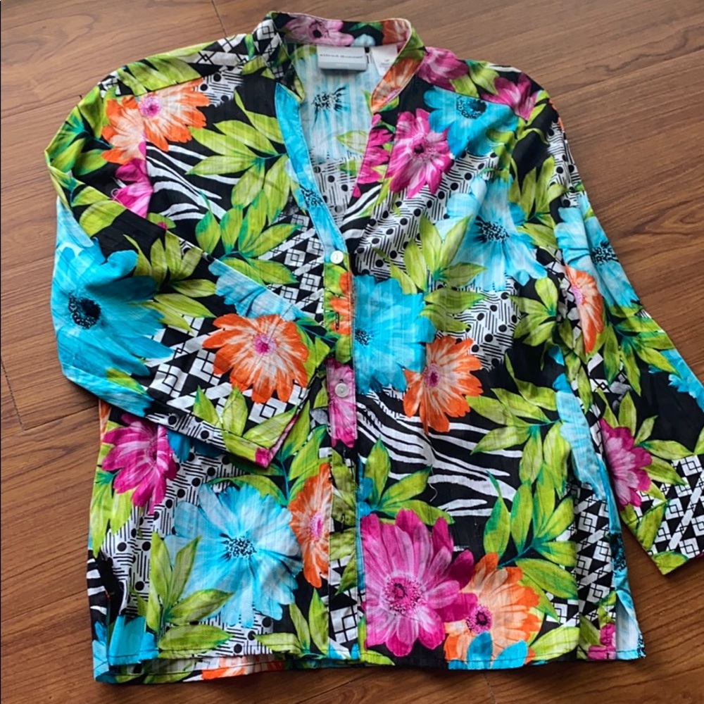 Alfred Dunner Floral Blouse